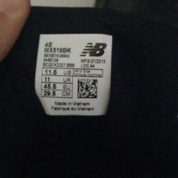 Men New Balance black work shoes size 11.5 - A2 - Picture 4 of 7